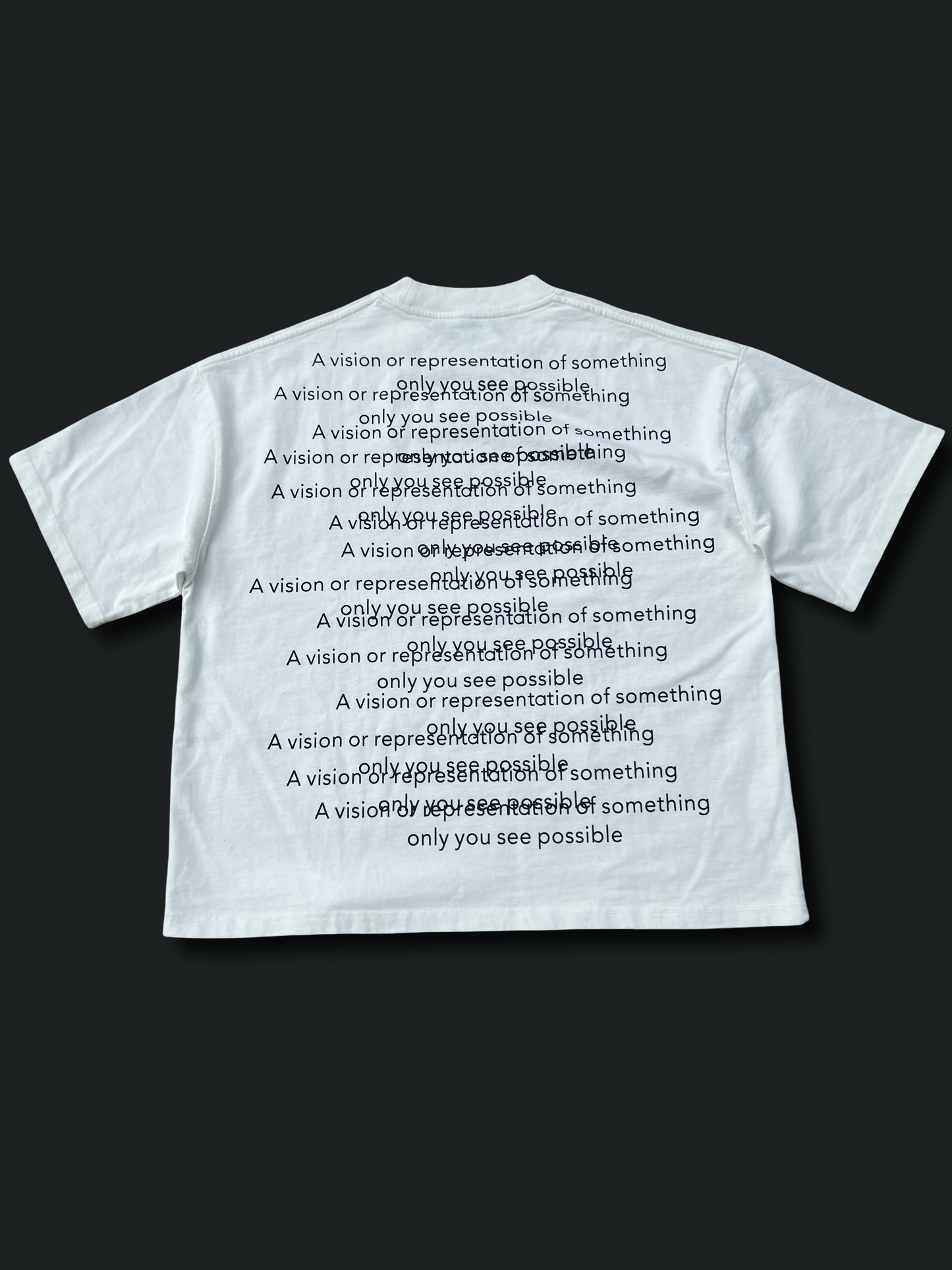 enclosed visions(white)repeated meaning tees